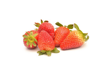 Strawberries berry on white background