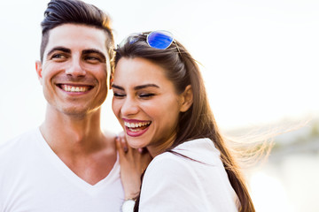 Young and beautiful couple in love