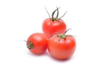 Tomato on white
