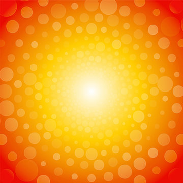 vibrant orange background from small circles
