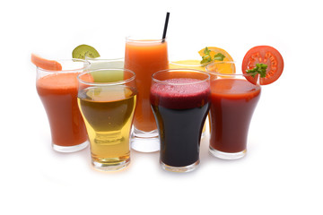 Fresh fruit and vegetable juices