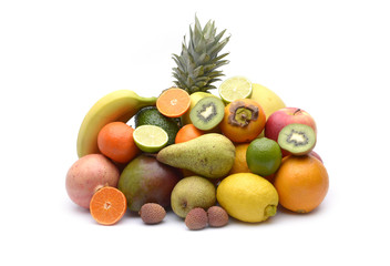 Assortment of exotic fruits
