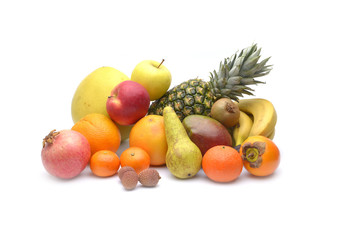 Assortment of exotic fruits