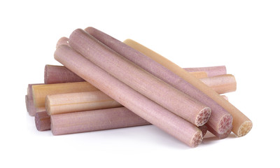 lotus stem on white background