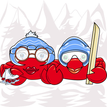 les crabes sportifs en hiver.
