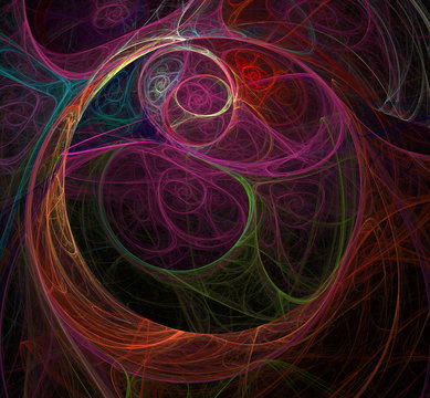 Abstract fractal background bright, rich