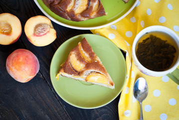 Cake with Peaches