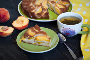 Cake with Peaches