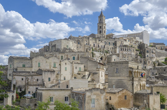 Ancient town of Matera in Basilicata, southern Italy