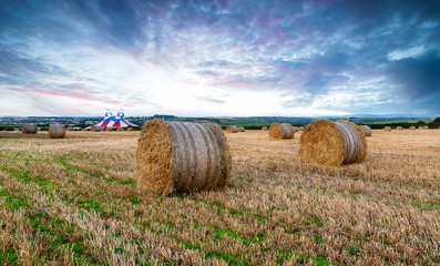 Fototapeta premium Newquay at Harvest Time