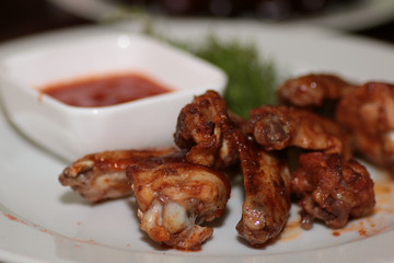 dish Chicken wings barbecue