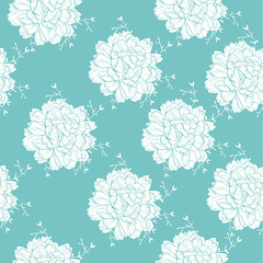 Seamless pattern with  bouquet