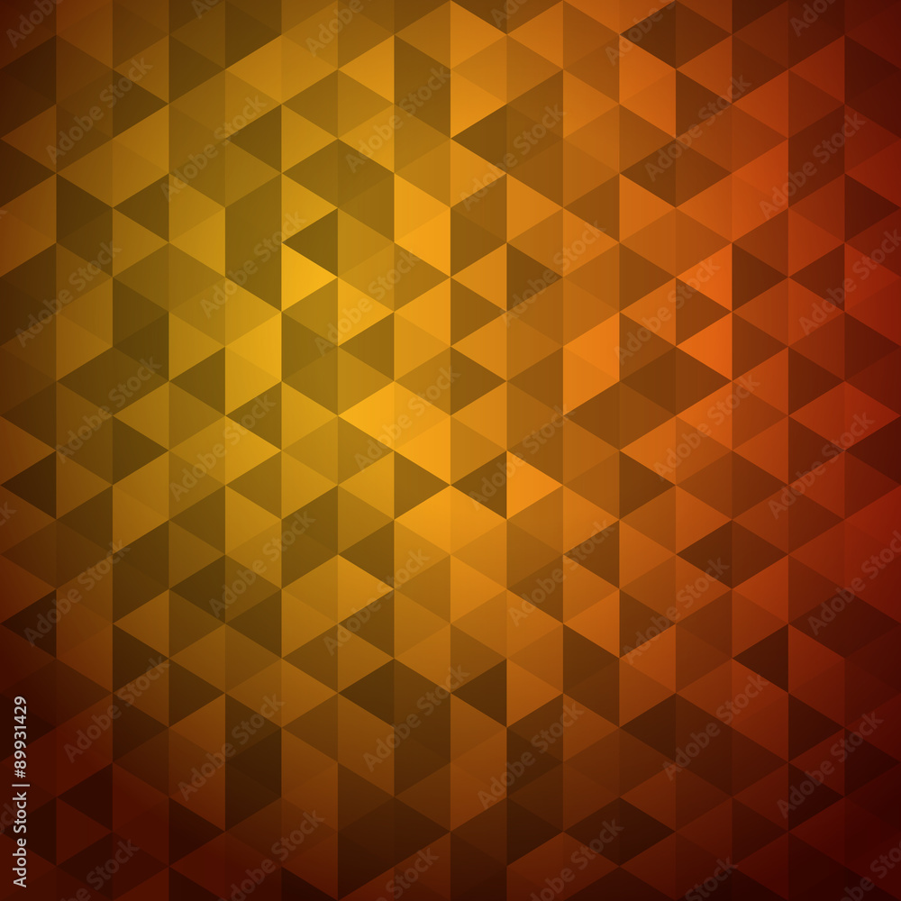 Poster abstract background of color triangles. place your content