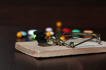 Drugs in a mousetrap cant dose syringe
