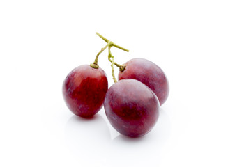 Grape on the white background. Fresh  berry.