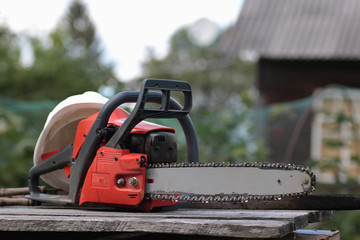 Naklejka premium chainsaw tool