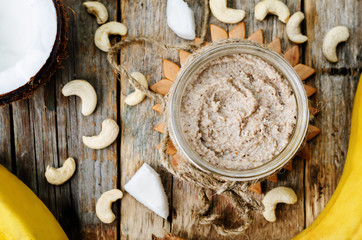 toasted cashew banana coconut butter