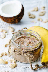toasted cashew banana coconut butter