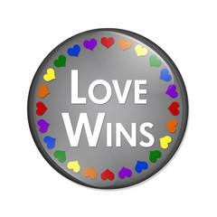 LGBT Love Wins Button