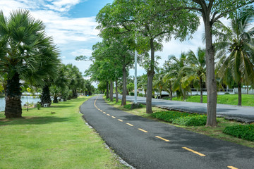 City park at Bung Ta Lua Water Park Nakhon Ratchasima, Thailand