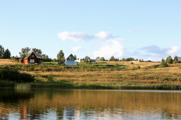 landscape water fishing people