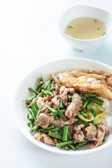 Fried chilly paste with pork, meat etc