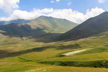 Fototapeta na wymiar Caucasian mountains on a sunny summer day