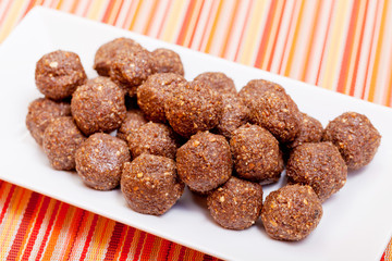 Homemade chocolate candies