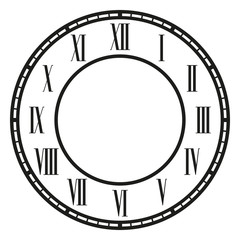 Vector vintage clock