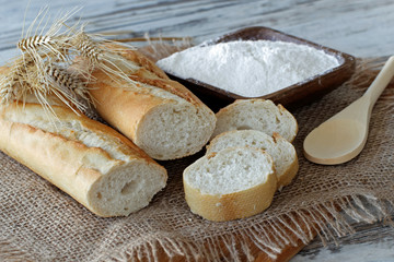Naklejka premium Französisches Baguette