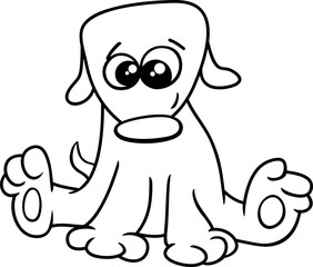 puppy cartoon coloring book