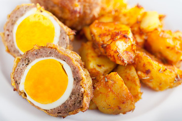 Meatloaf with eggs