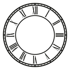 Fototapeta na wymiar Vector vintage clock