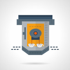 Fototapeta premium Coffee machine service flat vector icon