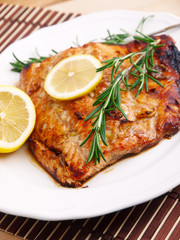 Baked salmon