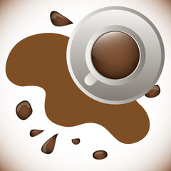Coffee splash  design 