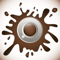 Coffee splash  design 