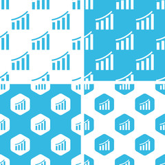 Obraz premium Bar graphic patterns set