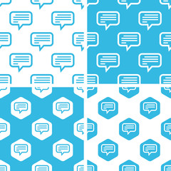 Text message patterns set
