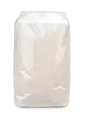 Abwaschbare Fototapete Transparent plastic bag of sugar © Coprid