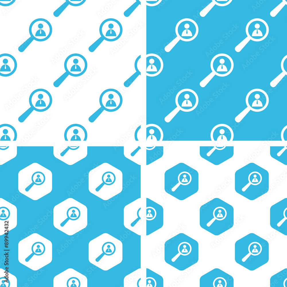 Poster user details patterns set