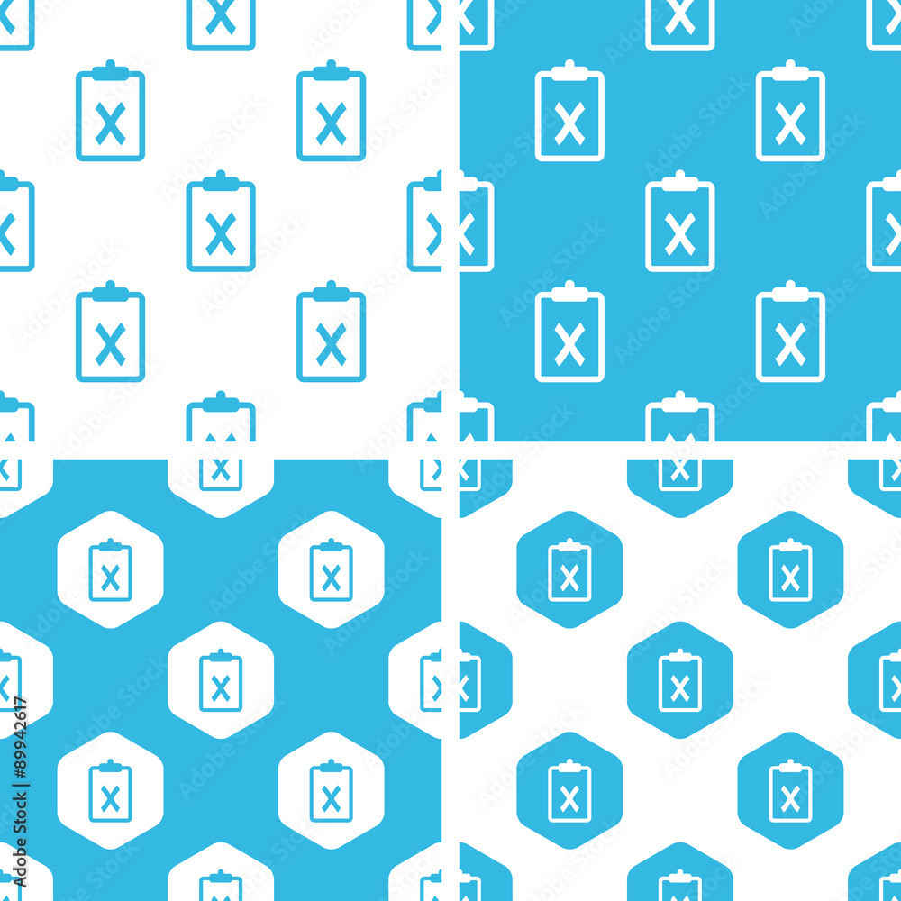 Poster negative result patterns set