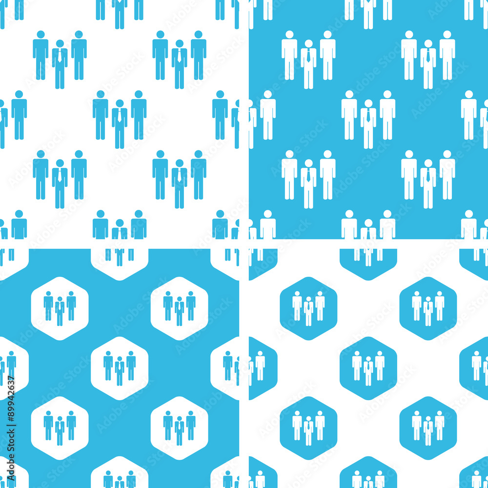 Poster work group patterns set