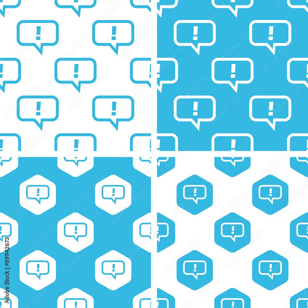 Aufkleber answer message patterns set