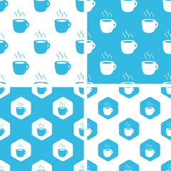 Hot drink patterns set