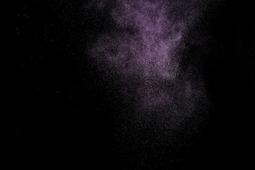 Abstract purple  paint Holi.