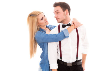 Young hipster couple