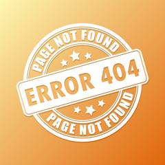 Error 404 stamp
