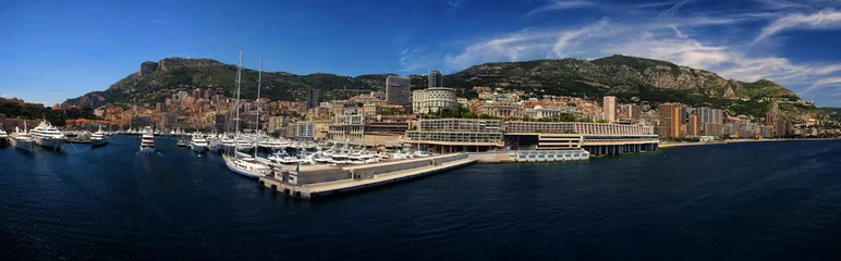  panoramic Cityscape and harbor of Monte Carlo. Principality of M © be free