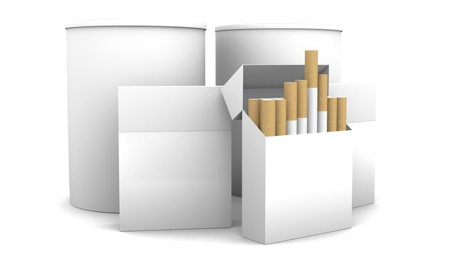 Zigarettenverpackung Mockup Verpackungsdesign